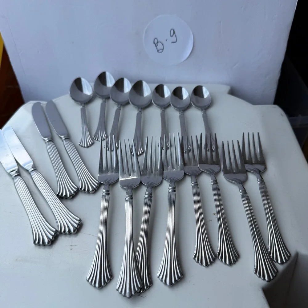 Vintage Noritake Thai Airways Flatware‎ Lot Sherlock Holmes Spoon B-9